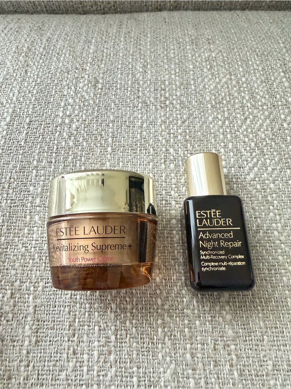 New Estée Lauder Supreme Power Cream & Advanced Night Repair serum travel set